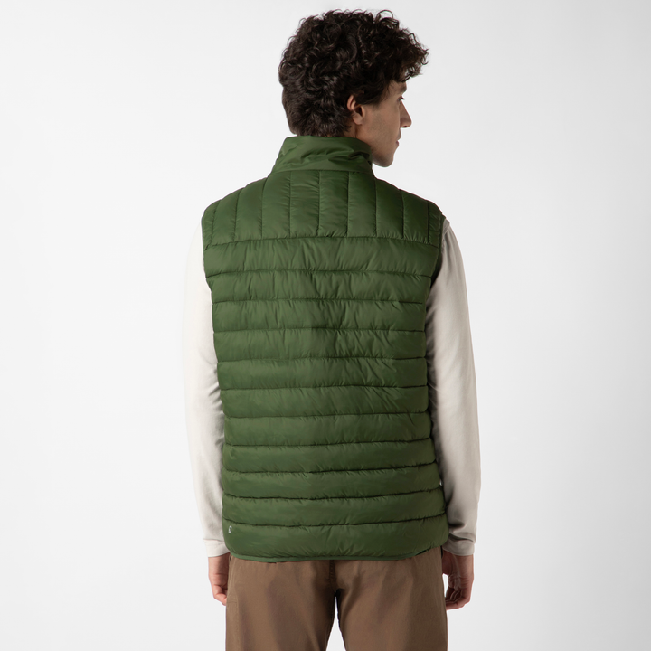 PrimaLoft Packable Vest Pine back on model