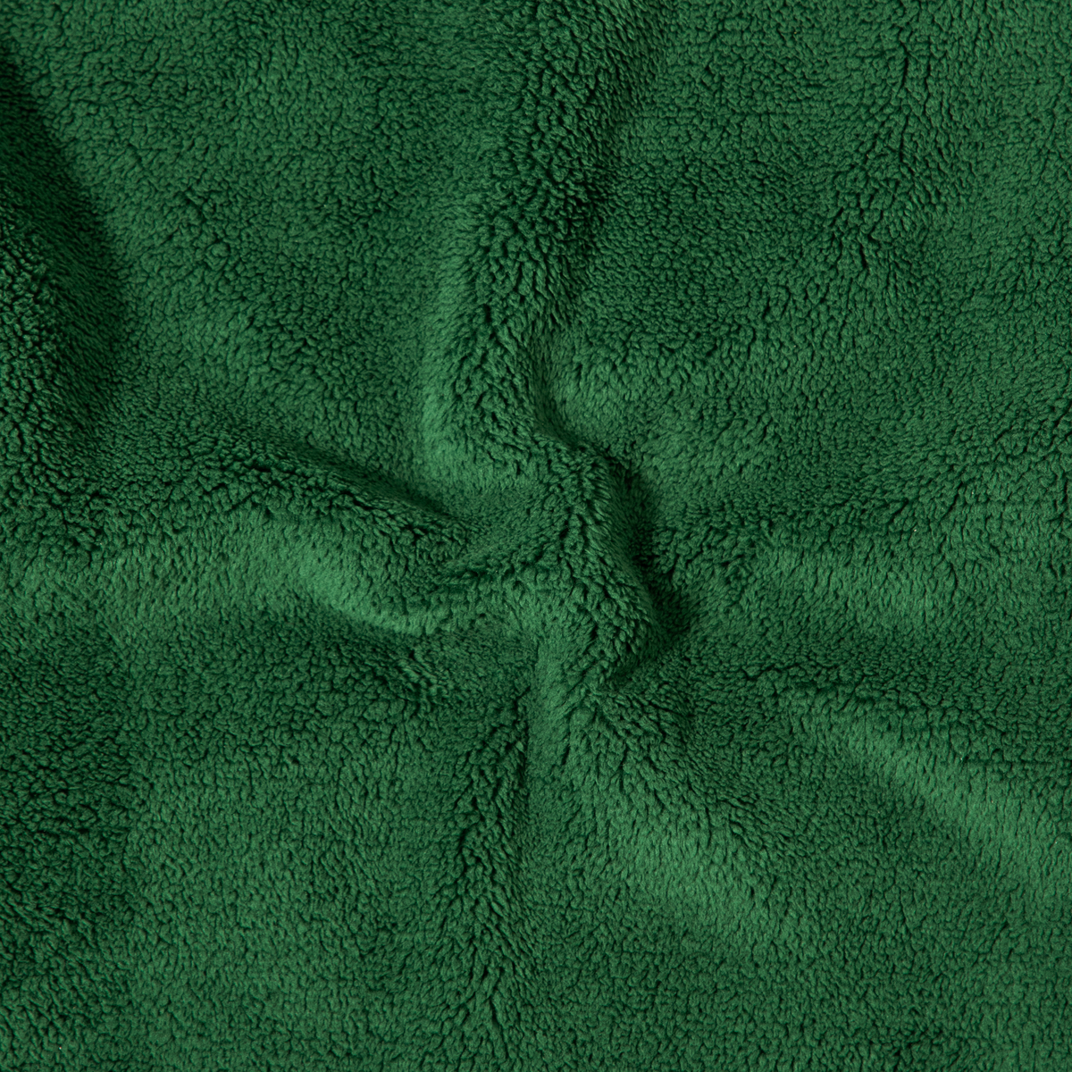 Quarter Snap Sherpa Pullover Duck Green fabric detail