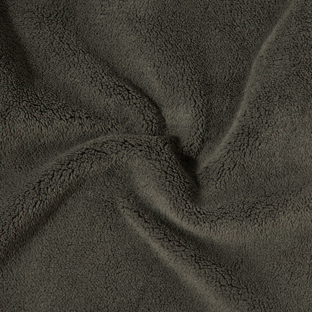 Quarter Snap Sherpa Pullover Shadow fabric detail