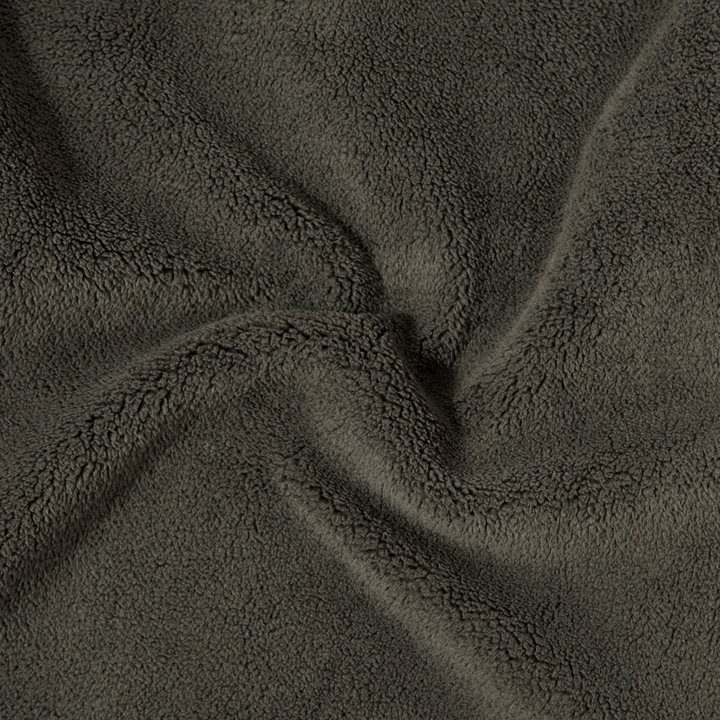 Quarter Snap Sherpa Pullover Shadow fabric detail