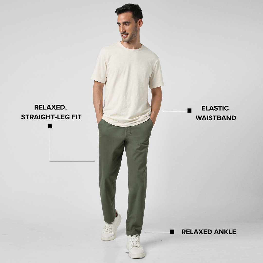 Man in Relaxed Stretch Chino Pant Fern