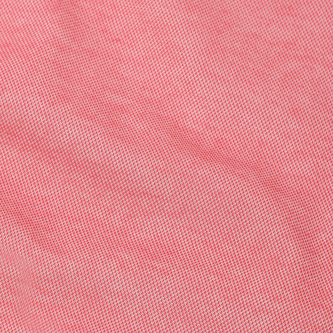 Range Polo Coral close up of fabric