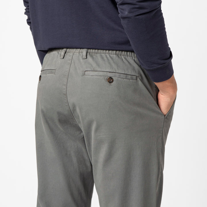 Relaxed Stretch Chino Pant close up back on model