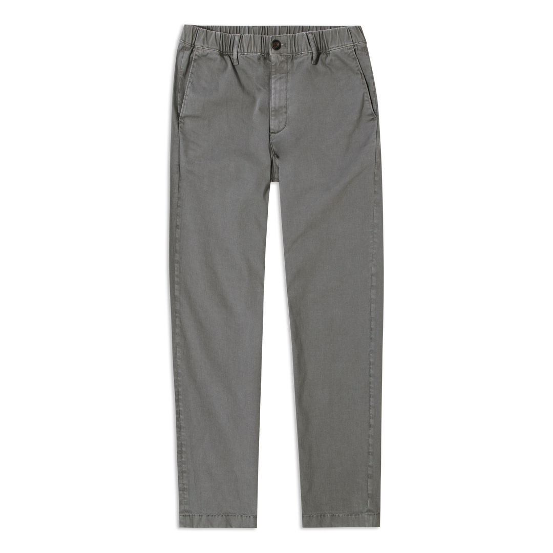 Relaxed Stretch Chino Pant Grey flat front