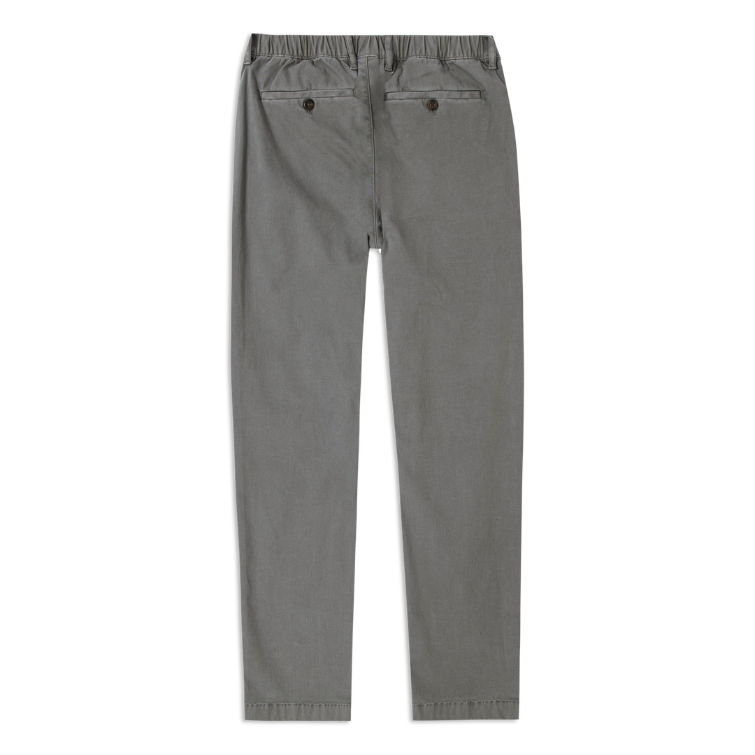 Relaxed Stretch Chino Pant Grey back flat