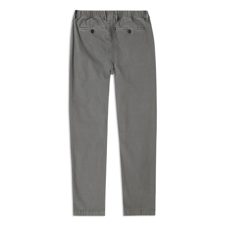 Relaxed Stretch Chino Pant Grey back flat
