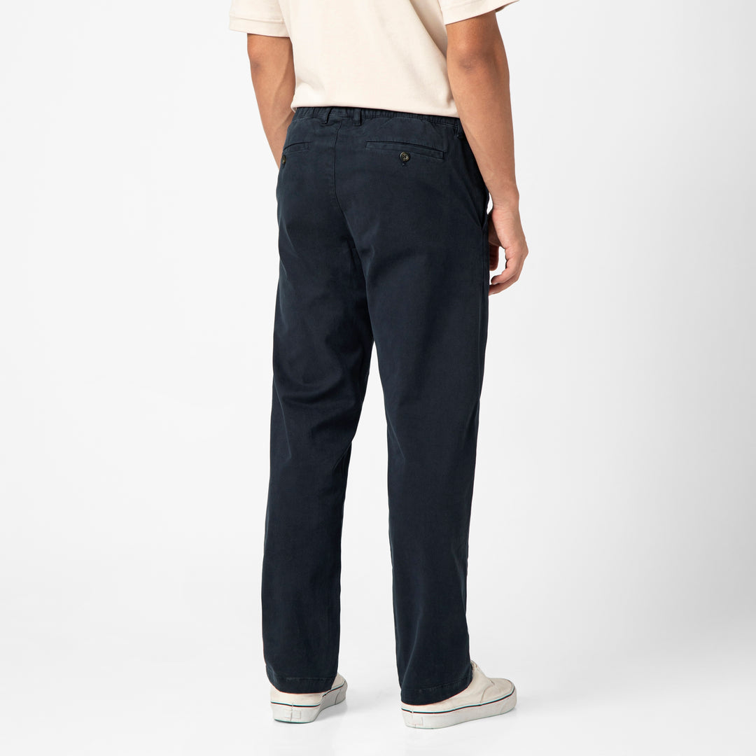 Relaxed Stretch Chino Pant back on model