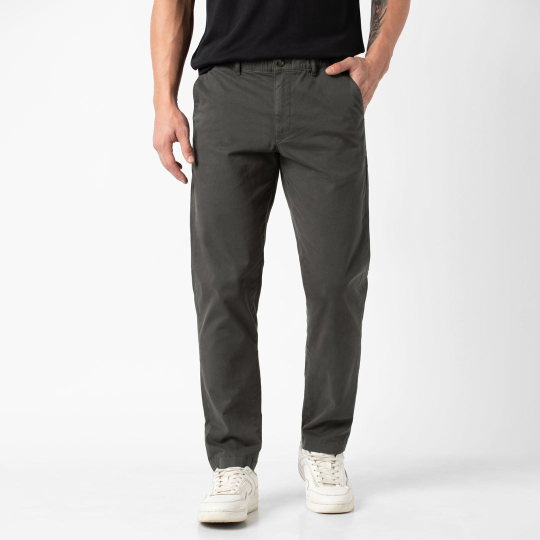 Relaxed Stretch Chino Pant Shadow front on model