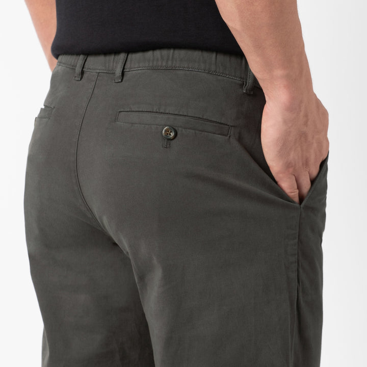 Relaxed Stretch Chino Pant Shadow back close up