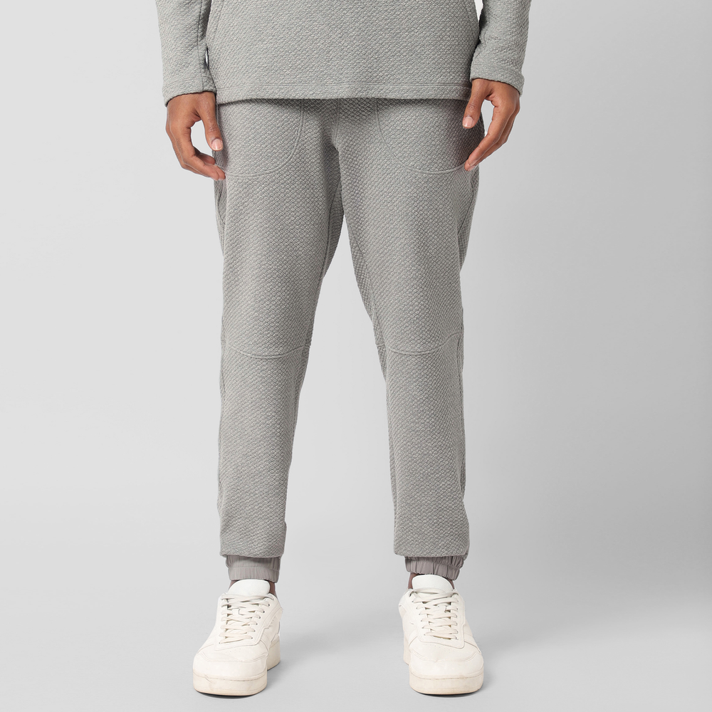 Roam Jogger Heather Grey front on model