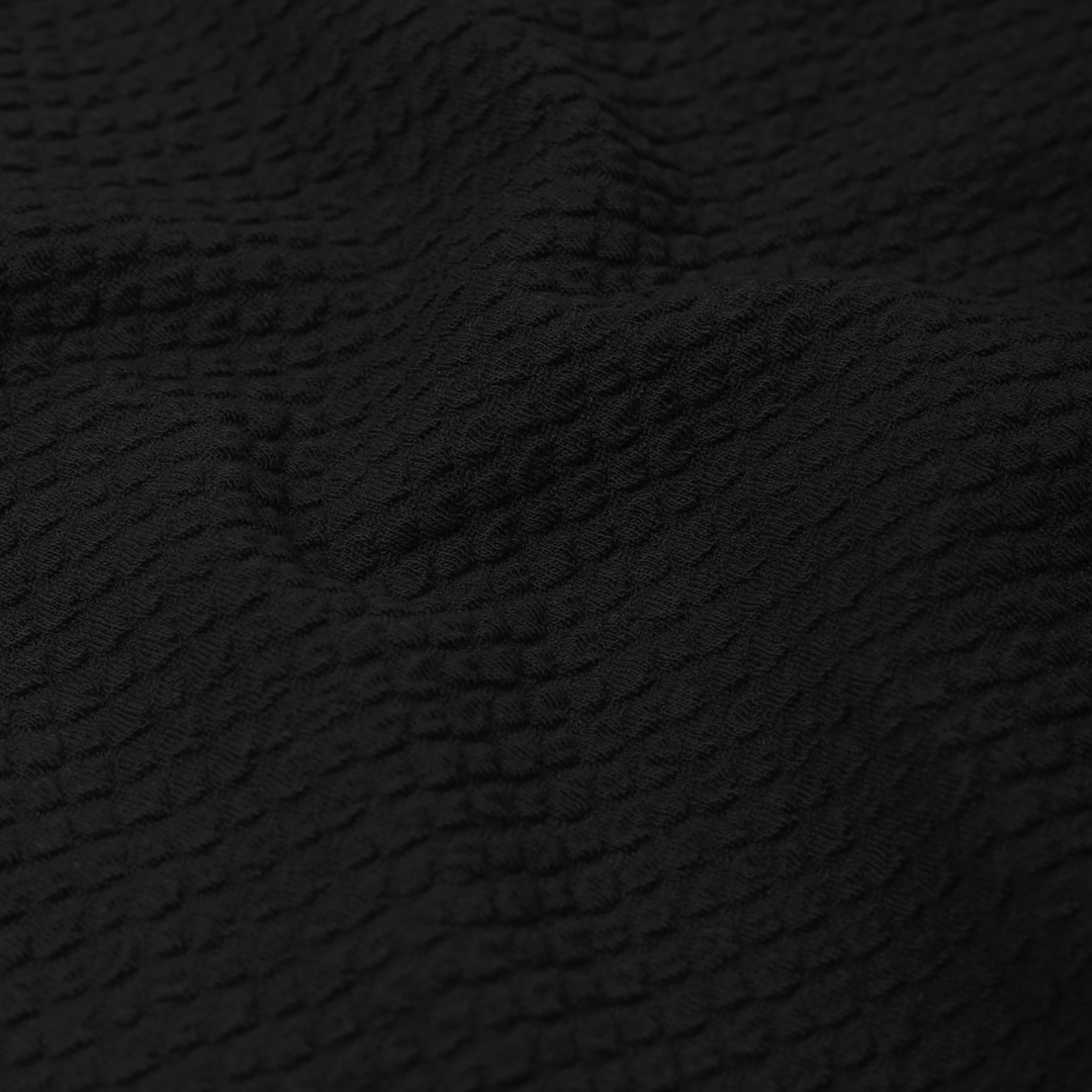 Roam Short Black close up of fabric