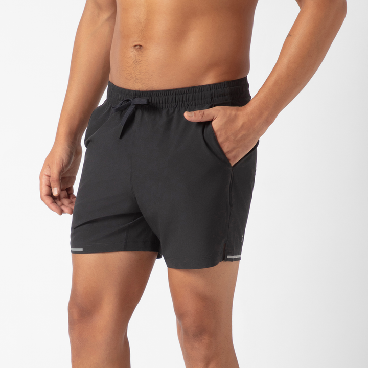 Run Short v2 5.5" in Black side on model