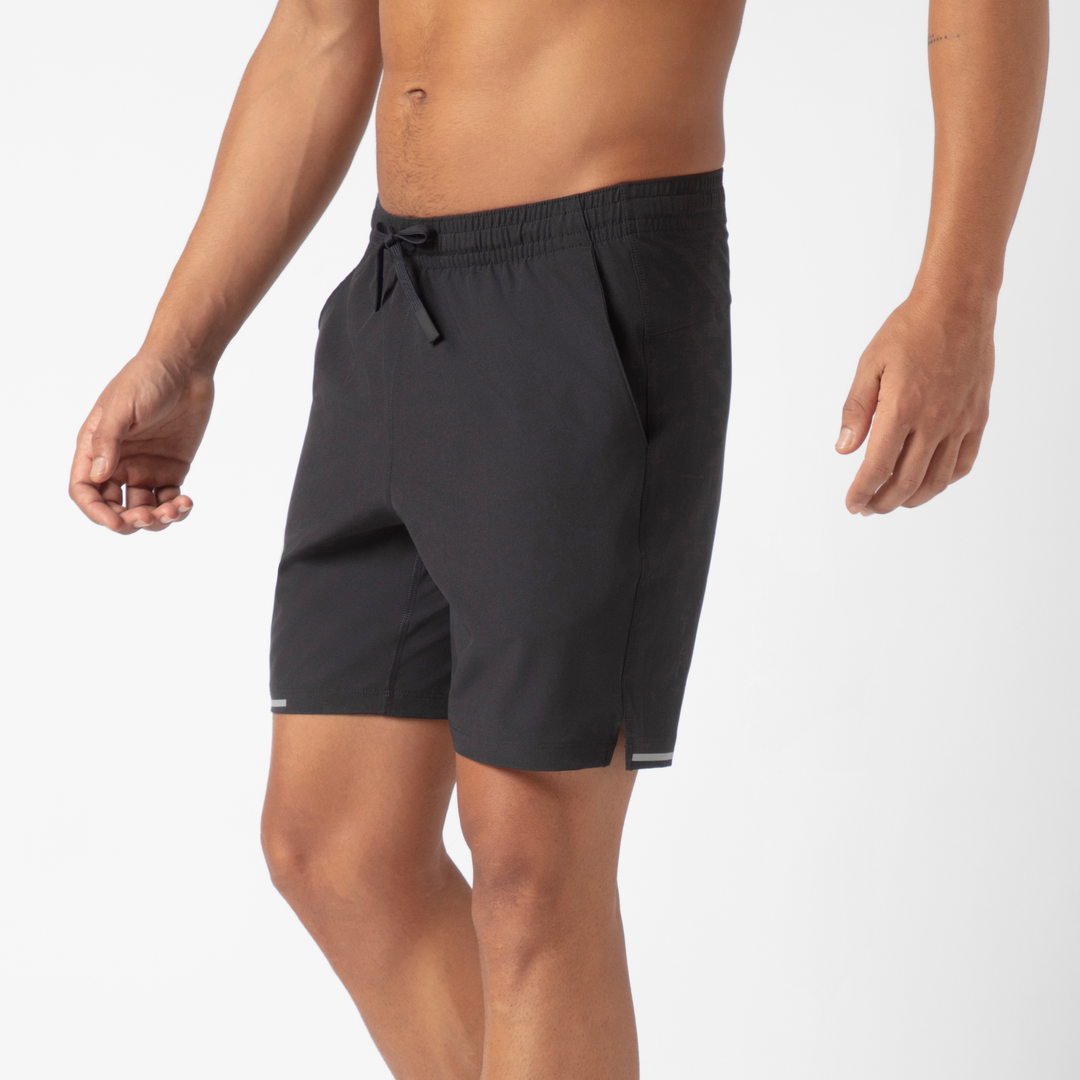 Run Short v2 7" in Black side on model