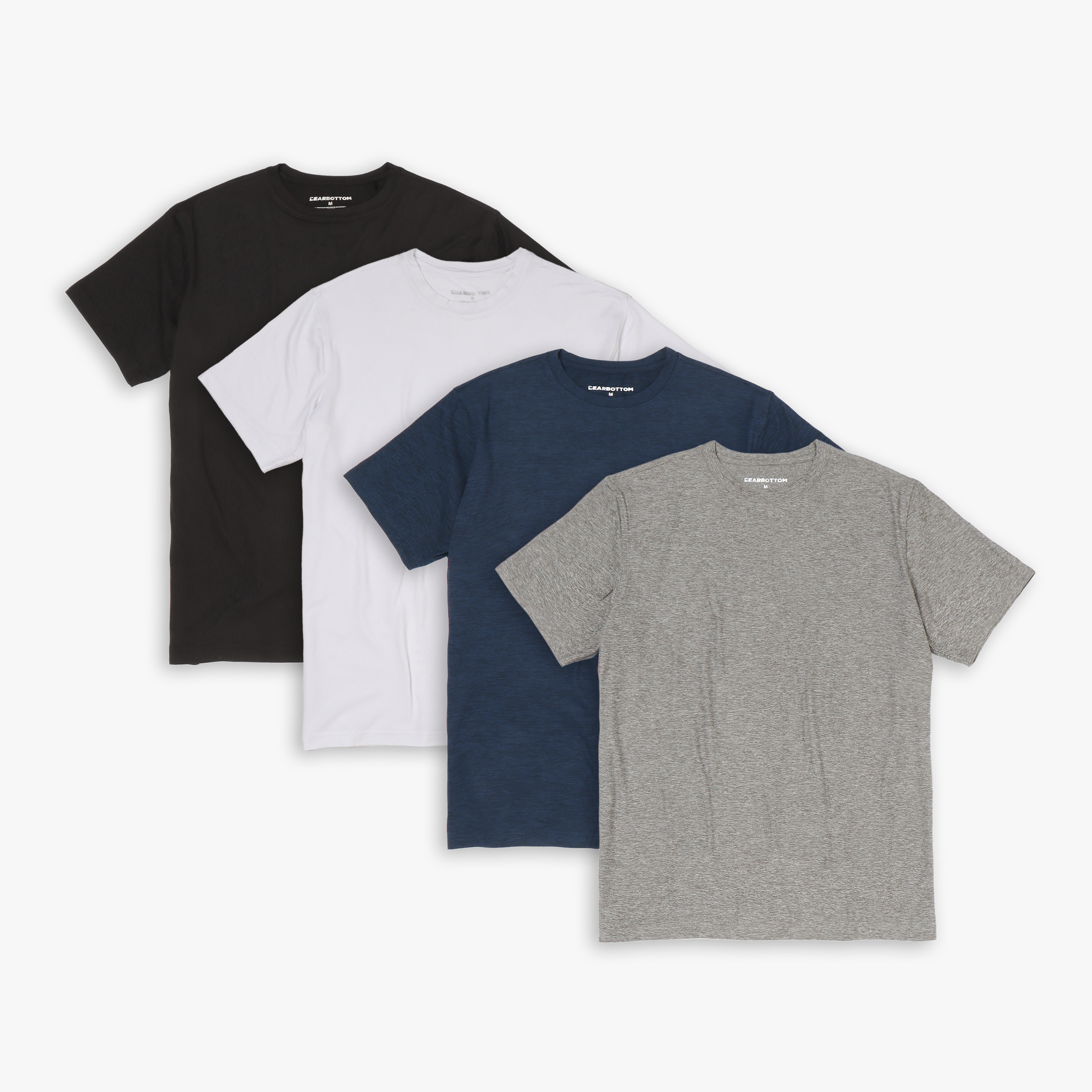 Short Sleeve Tech Tee Grey, Navy, Solid White, Solid Black