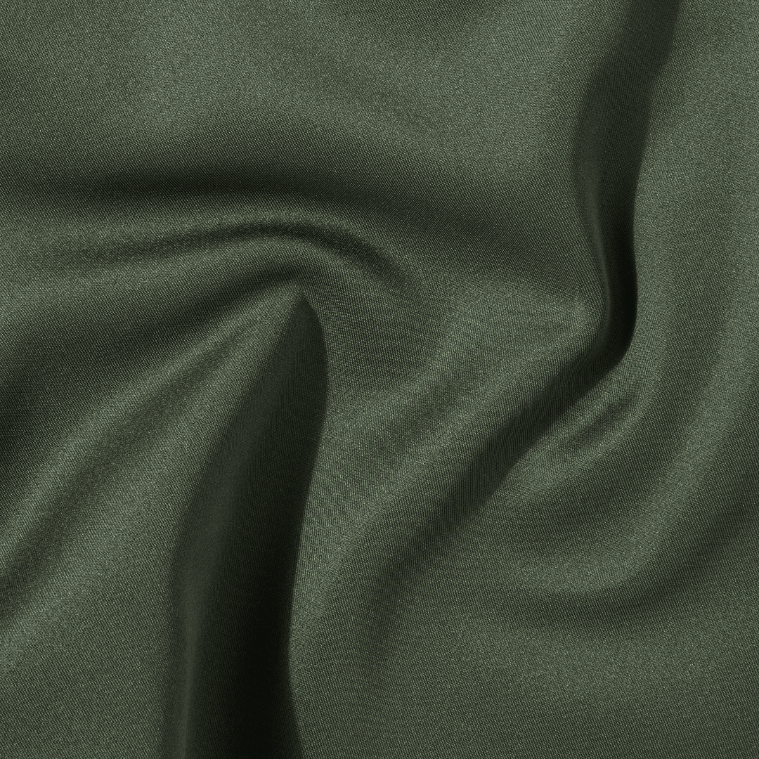 Scuba Short Military Green close up fabric