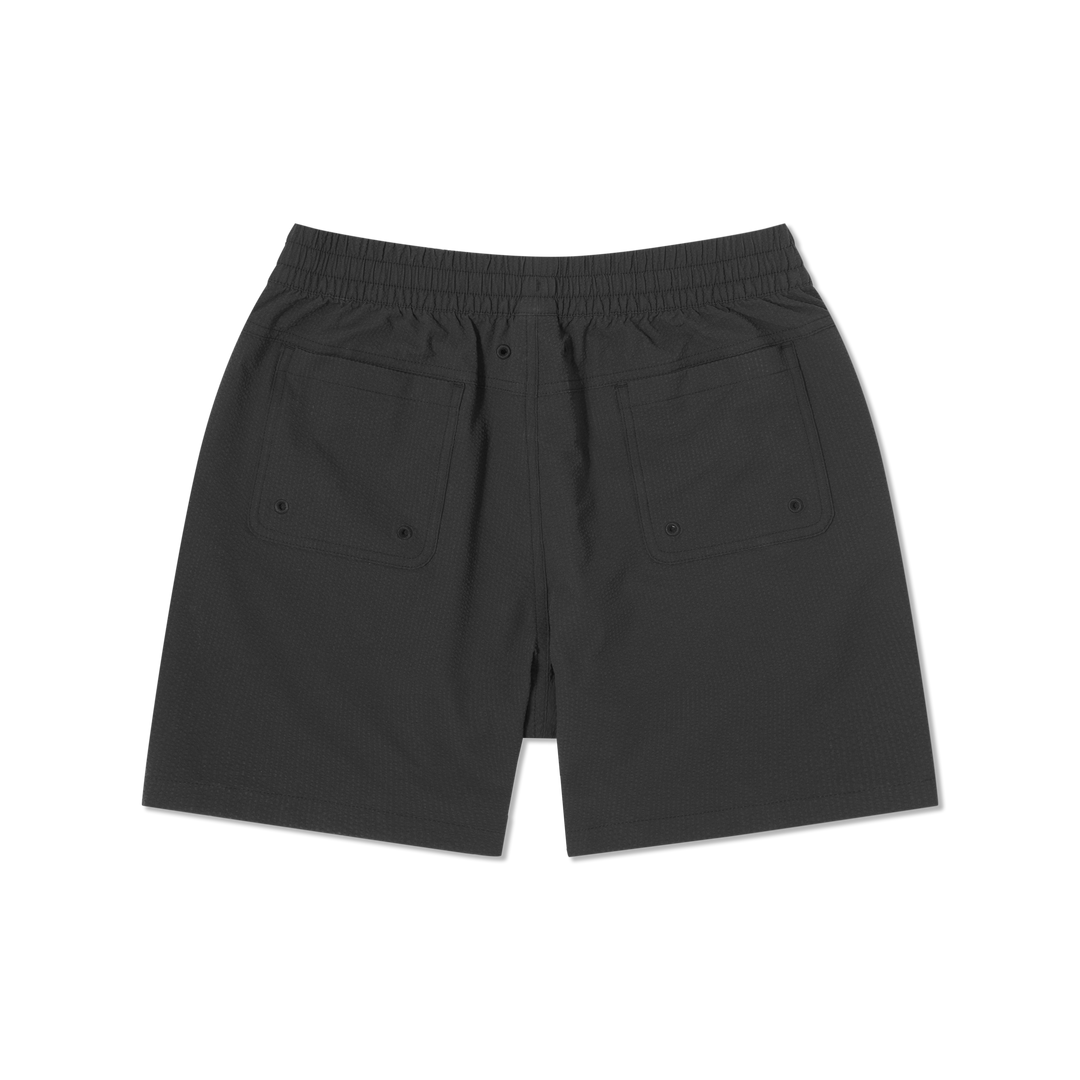 Seersucker Trunk Black back flat