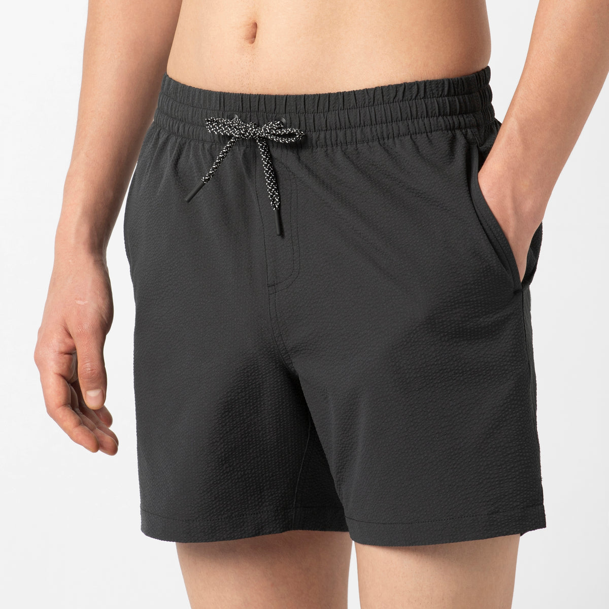 Seersucker Trunk — Black / 5.5" / S — DESIGN