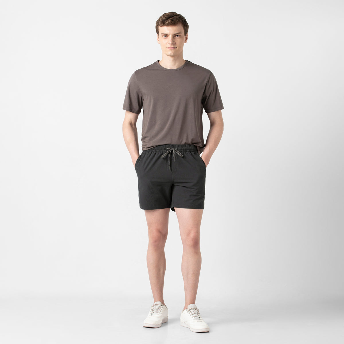 Seersucker Trunk — Black / 5.5" / S — OUTFIT