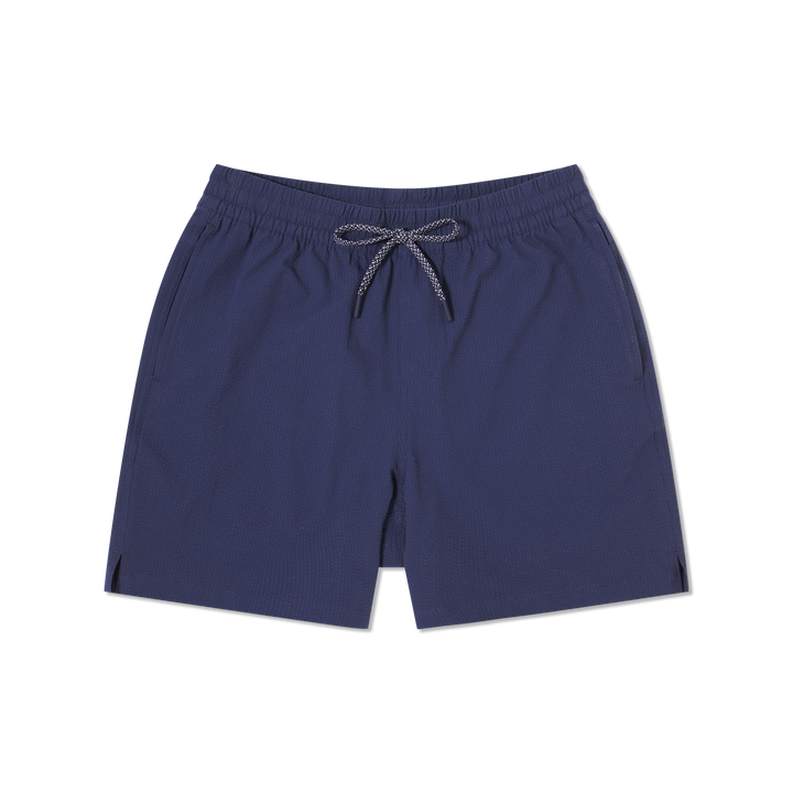 Seersucker Trunk Navy front flat