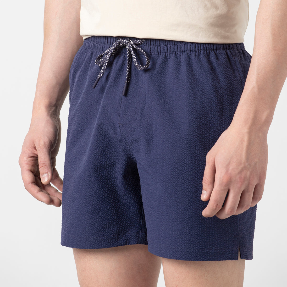 Seersucker Trunk — Navy / 5.5" / S — DESIGN