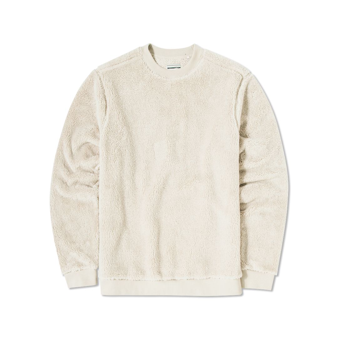 Sherpa Crewneck Bone front flat