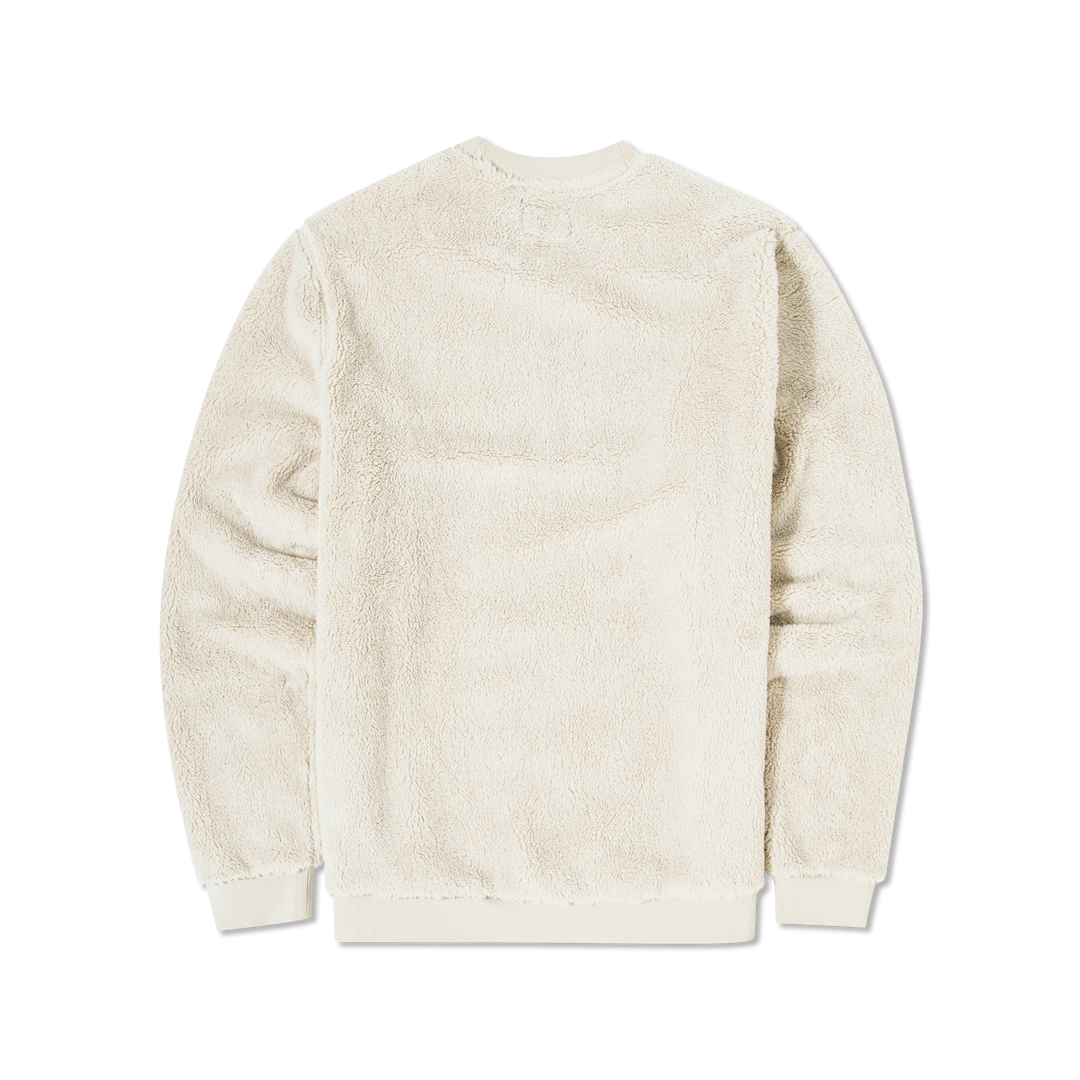 Sherpa Crewneck Bone back flat