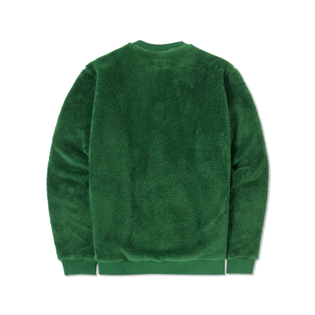 Sherpa Crewneck Duck Green back flat