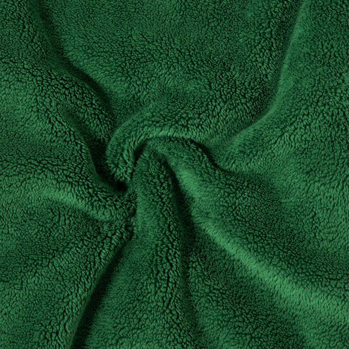 Sherpa Crewneck Duck Green fabric detail