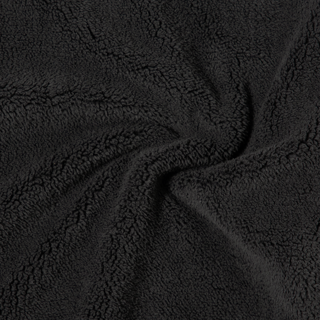 Sherpa Hoodie Black fabric detail