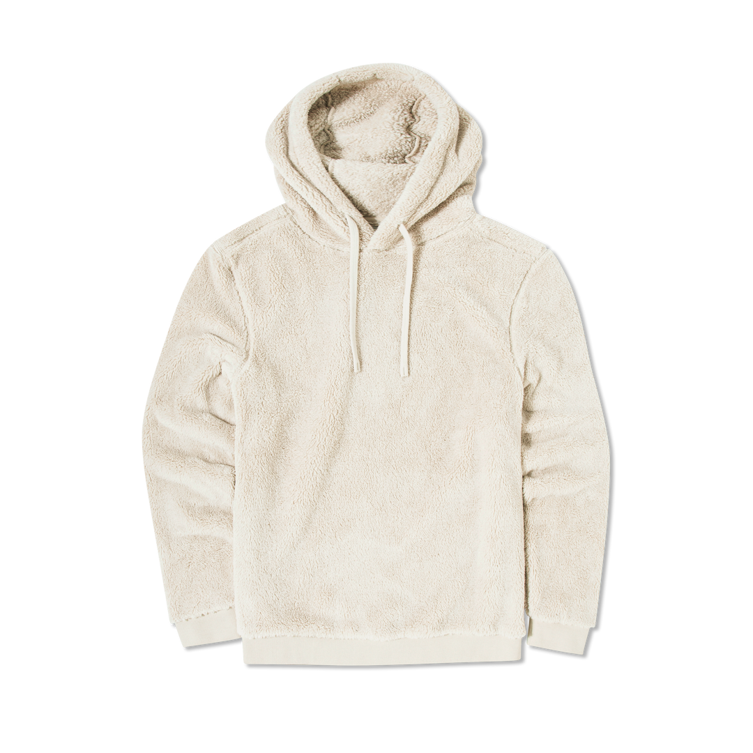 Sherpa Hoodie Bone front flat