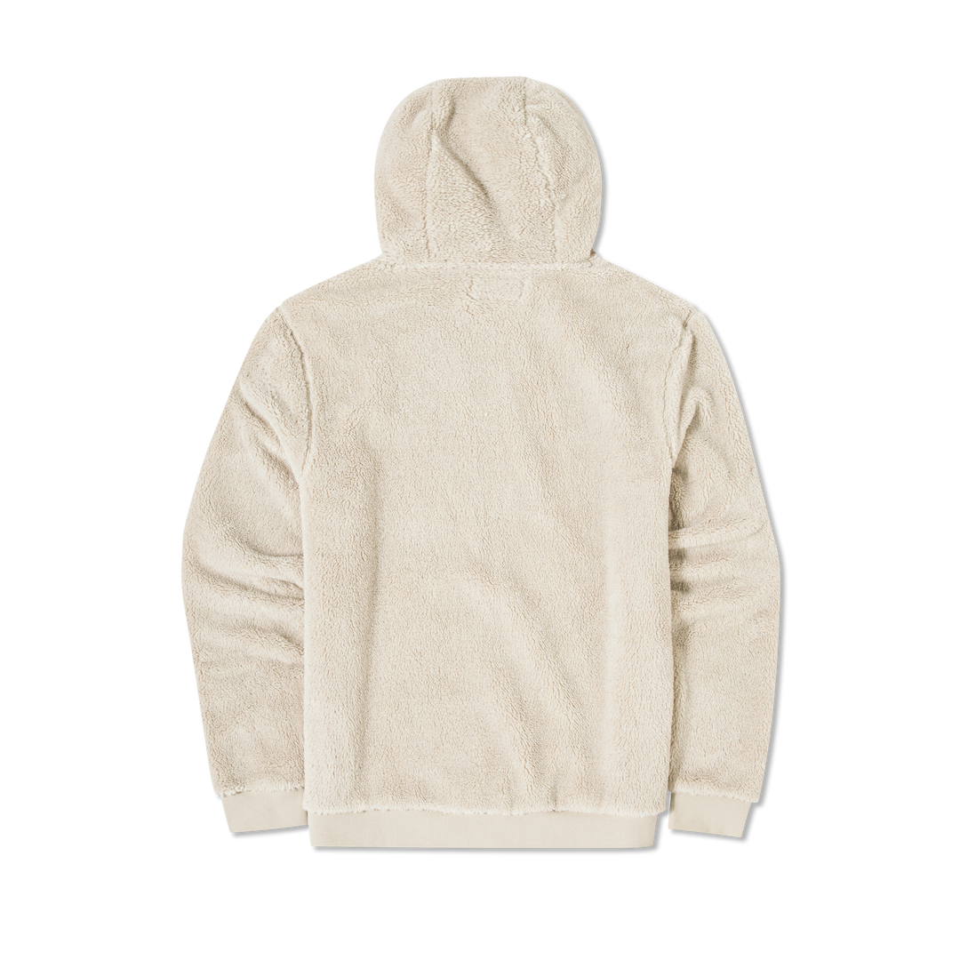 Sherpa Hoodie Bone back flat