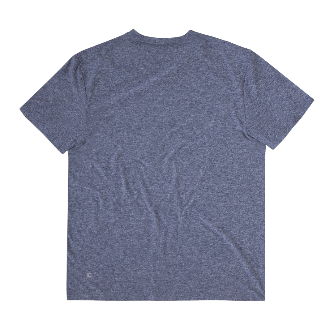 Tech Tee Navy back flat