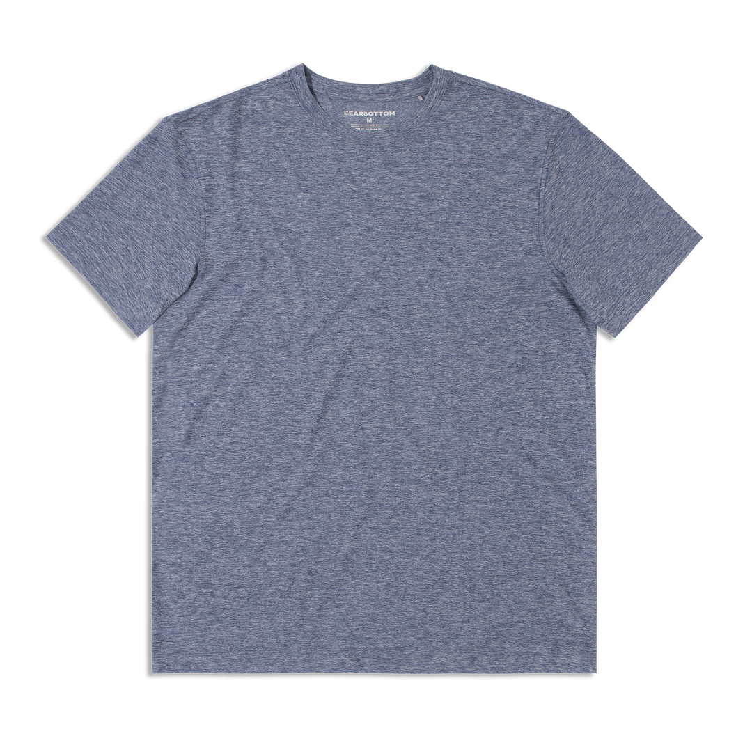 Short Sleeve Tech Tee Denim front