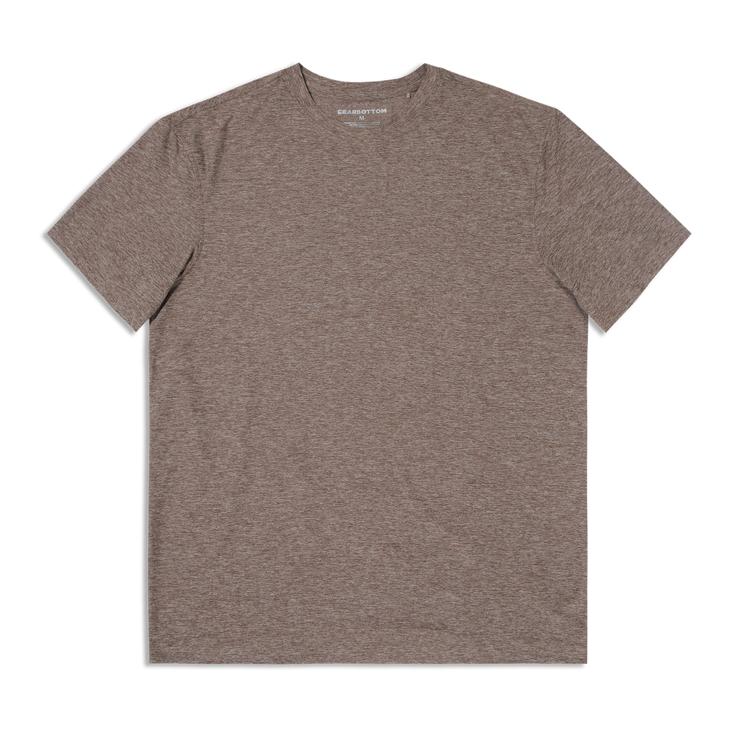 Short Sleeve Tech Tee Cocoa front