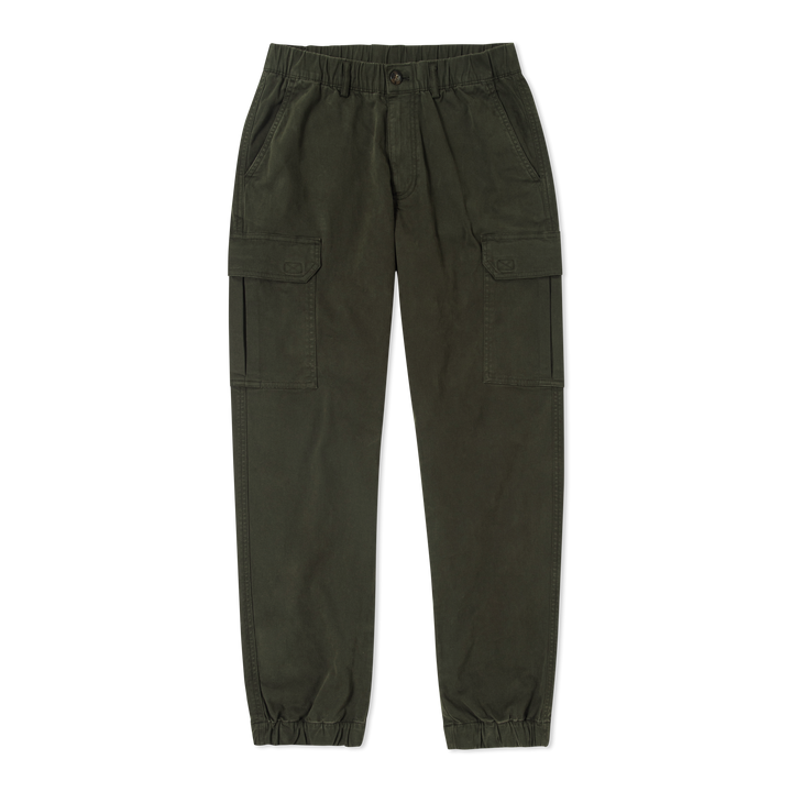 Stretch Cargo Jogger Dark Pine front flat