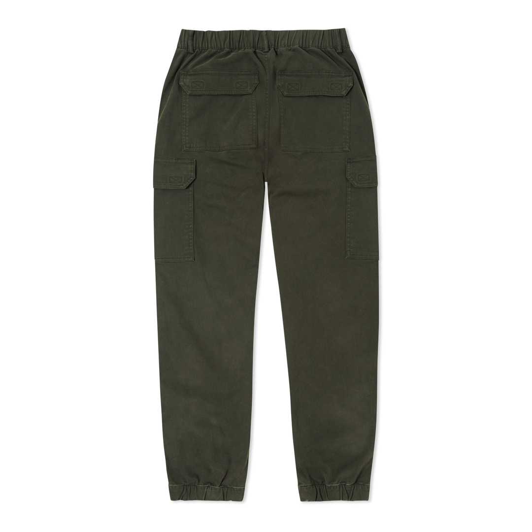 Stretch Cargo Jogger Dark Pine flat back