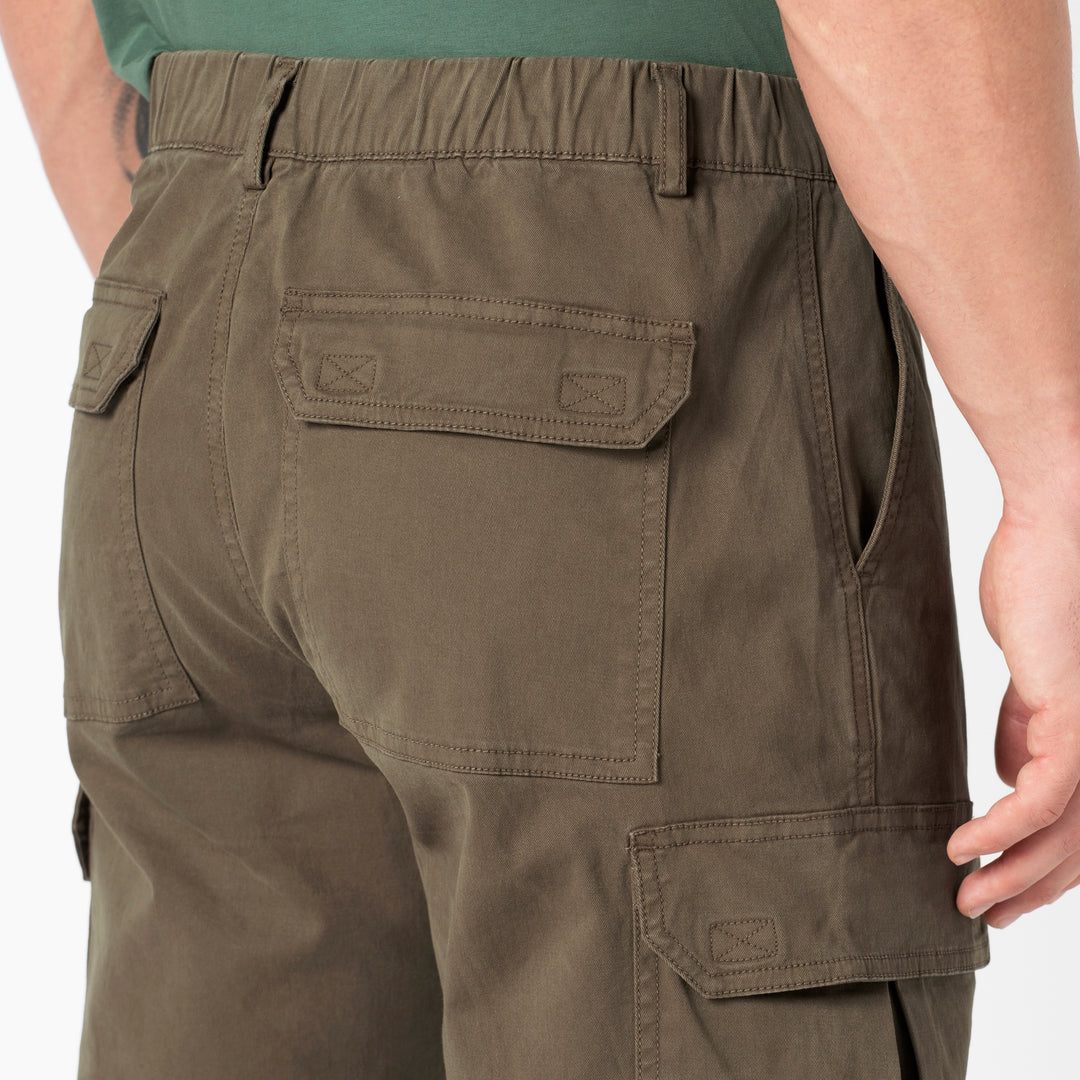 Stretch Cargo Jogger close up on model