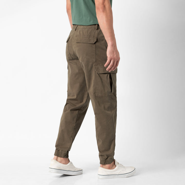 Stretch Cargo Jogger Desert back on model