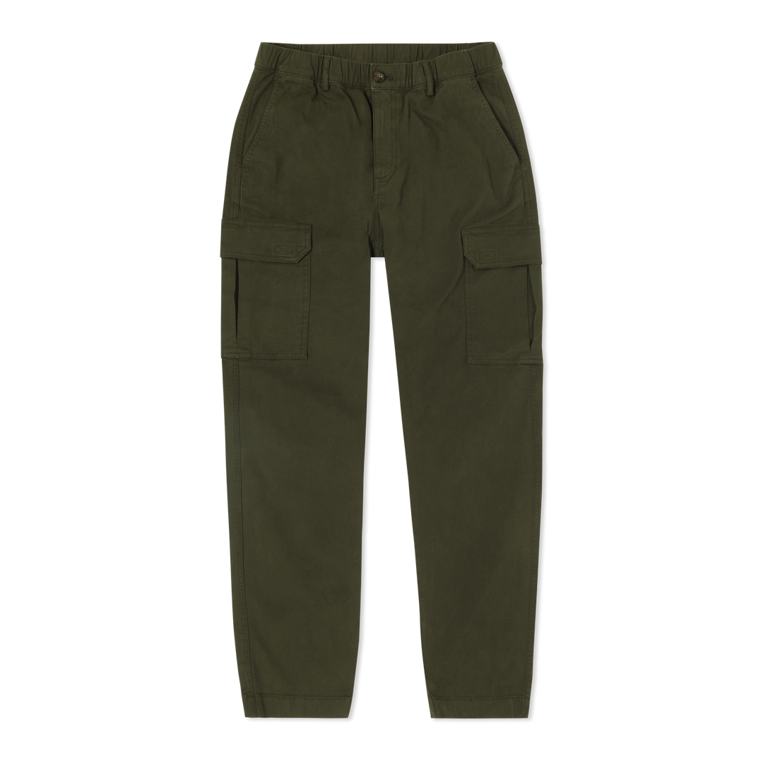 Stretch Cargo Pant Dark Pine front flat
