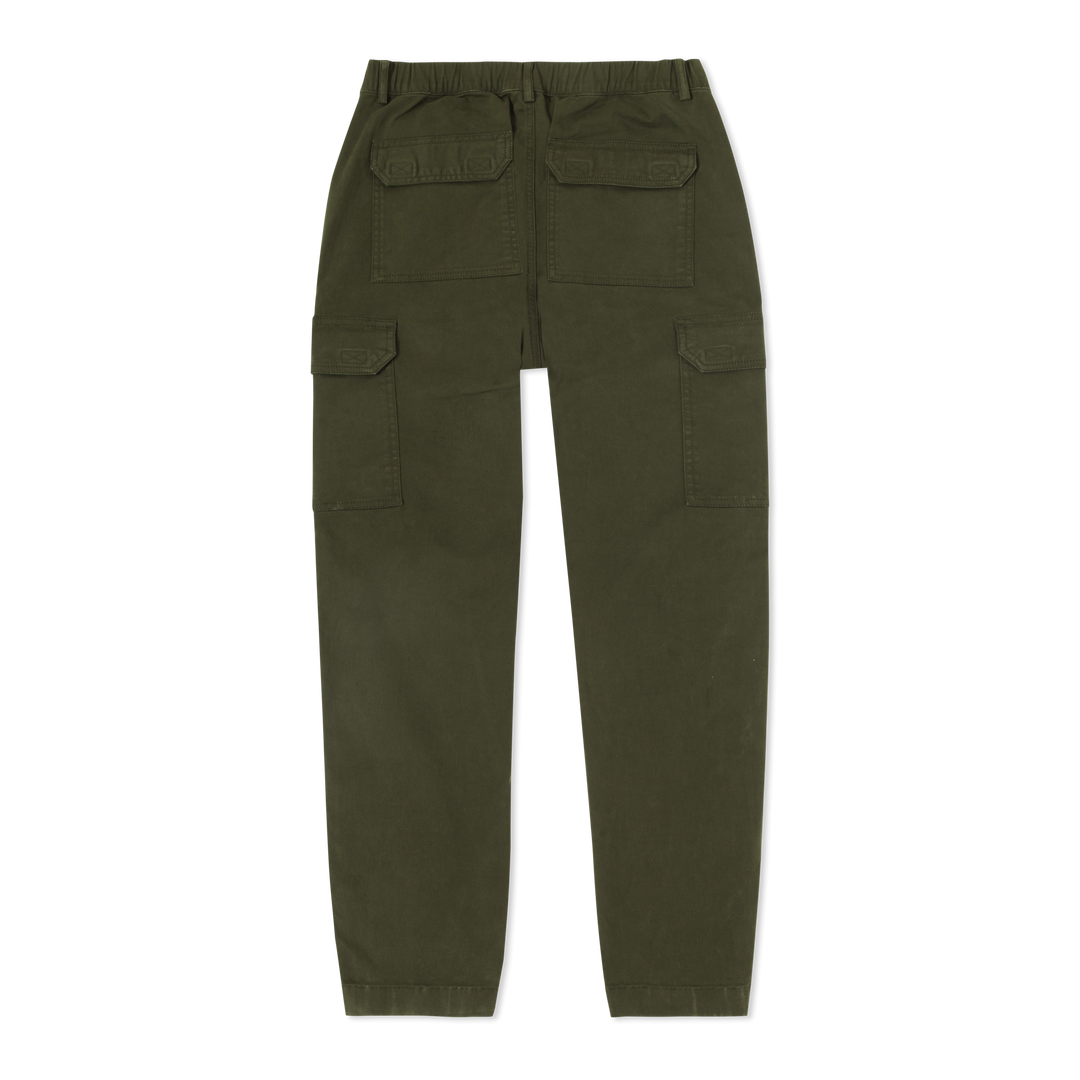 Stretch Cargo Pant Dark Pine back flat