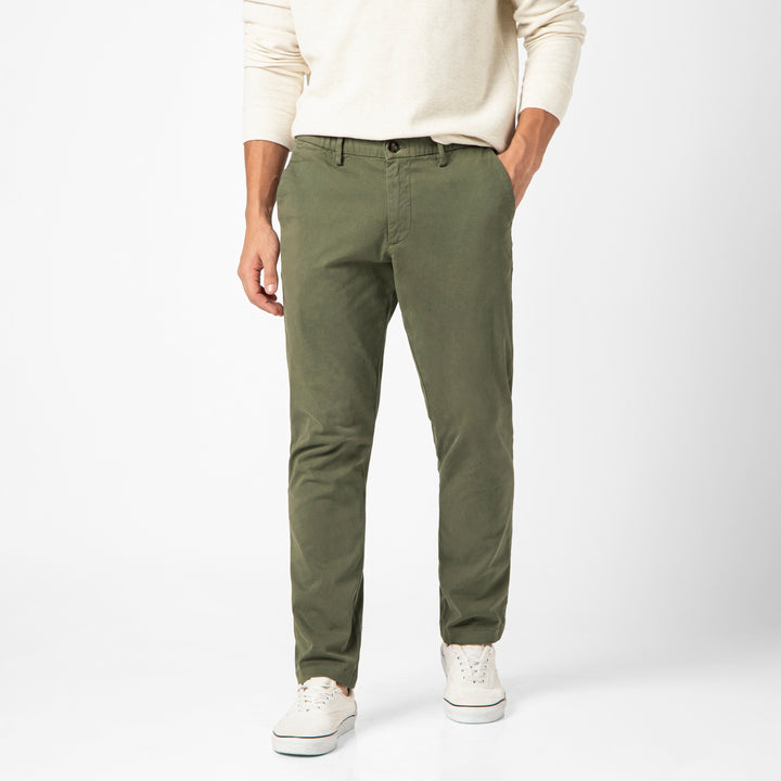Stretch Chino Pant Fern front on model
