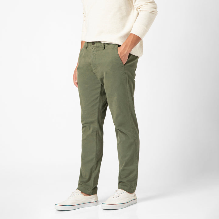 Stretch Chino Pant Fern side on model