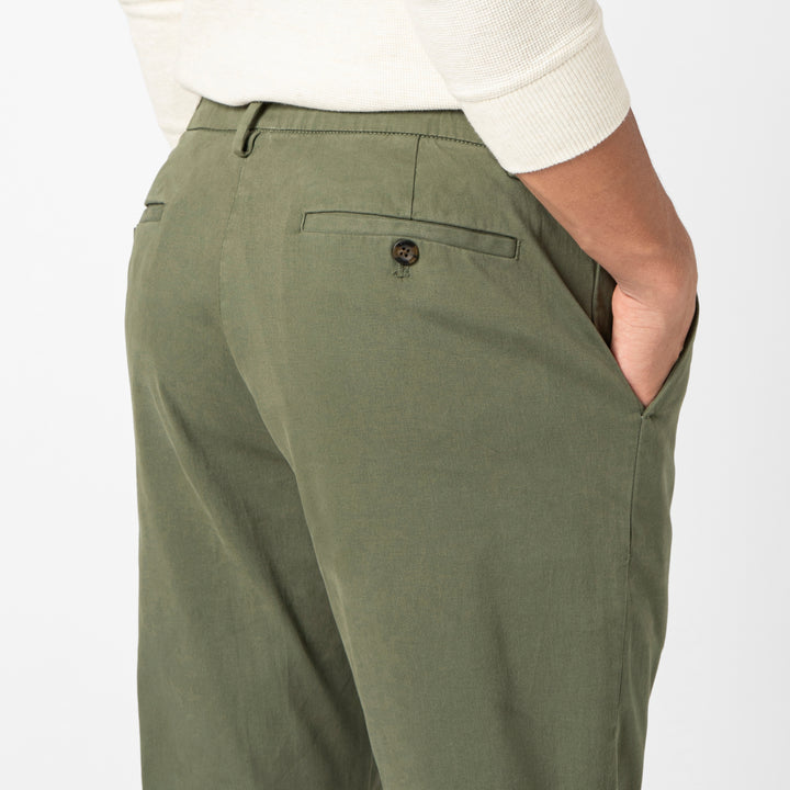 Stretch Chino Pant Fern back on model