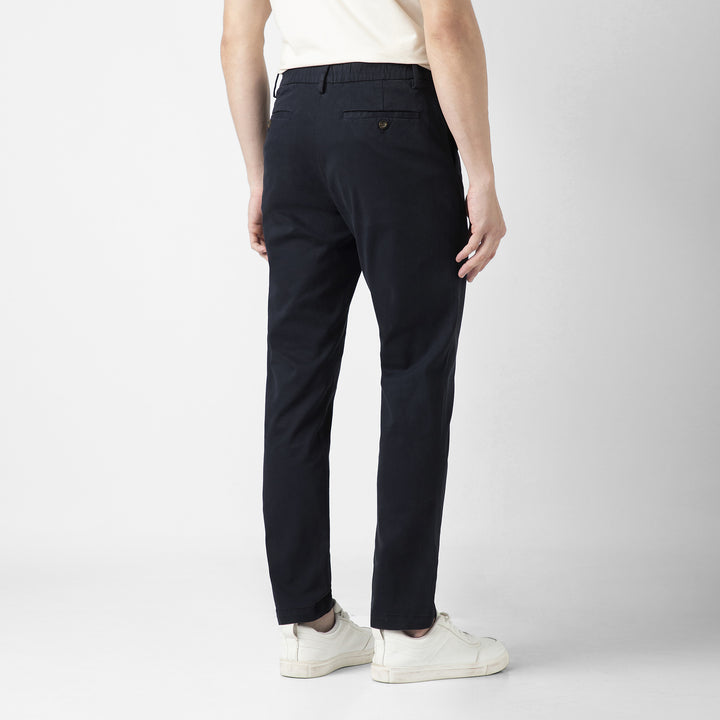 Stretch Chino Pant Navy back on model