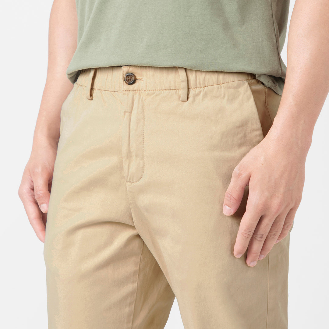 Stretch Chino Pant Sand Dune close up front left pocket