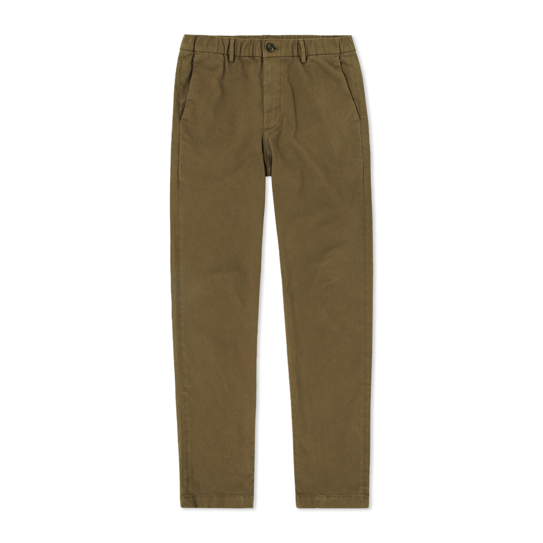 Stretch Chino Pant Walnut front flat