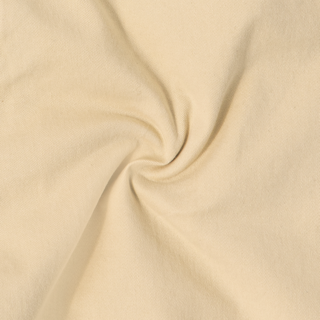 Stretch Chino Short Butter Yellow 7" fabric detail