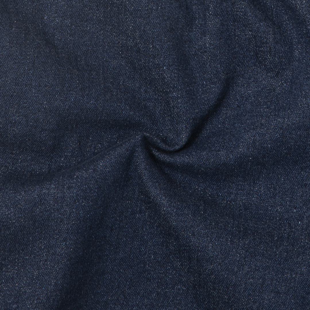 Stretch Denim Short Dark Wash fabric detail