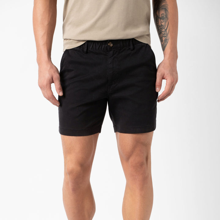 Stretch Short Black Out 5.5" front on model