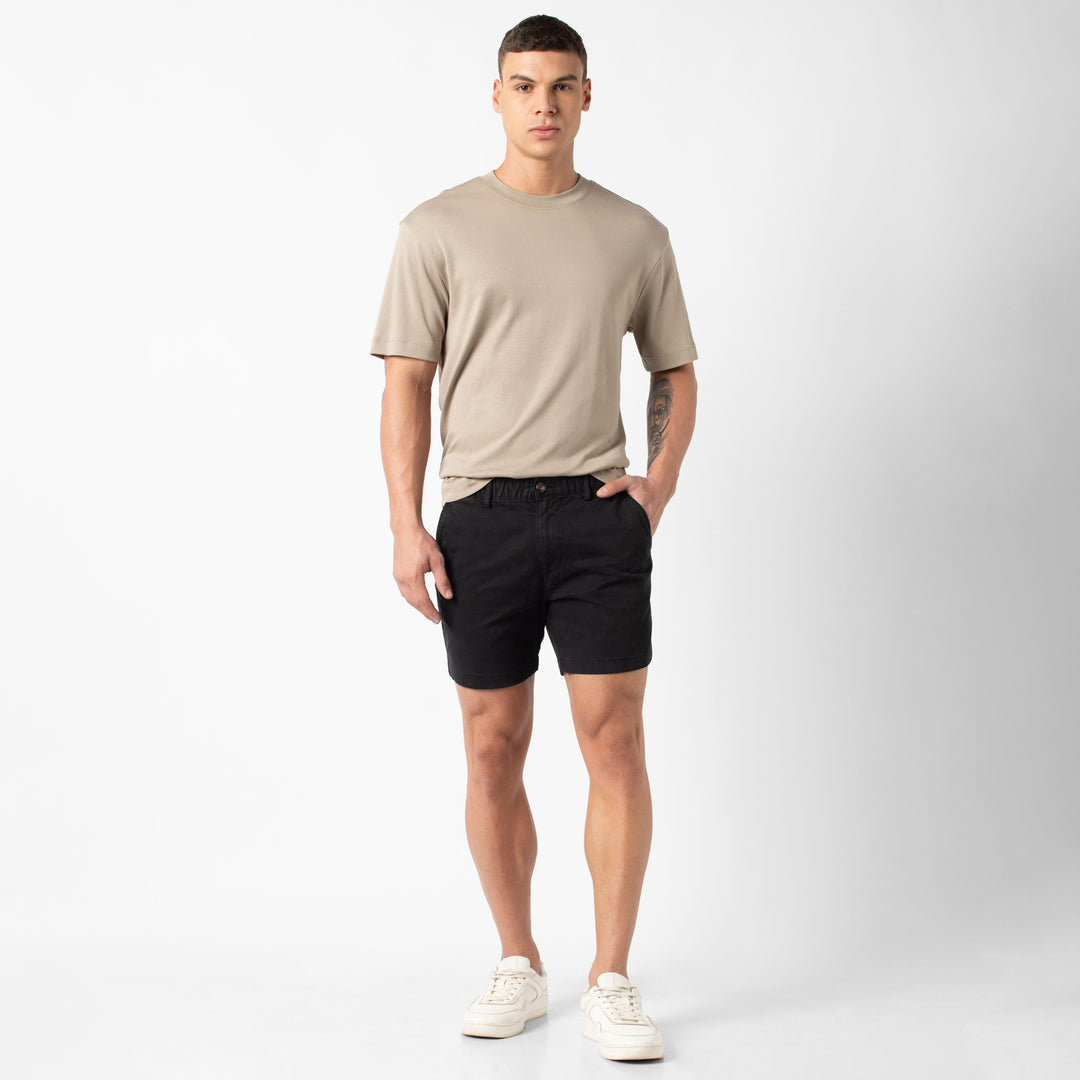 Stretch Short Black Out 5.5" full body on model